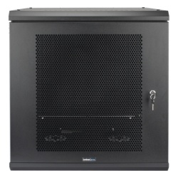 LINKEDPRO SR-19-12-GN3P Gabinete de Pared con Puerta Perforada 635mm de Profundidad 12U Rack de 19 in Acero Reforzado