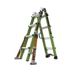 Little Giant Ladder Systems CONQUEST2.0 Escalera Multi-Posiciones de 6.7 m (22 ) para Suelos Inclinados o con Desniveles.