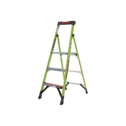 Little Giant Ladder Systems MIGHTYLITE-5-IA Escalera de Aluminio + Fibra de Vidrio de 1.5m con Soporte para Herramienta. !La Mas Liviana del Mundo! (SKU 15365-001).