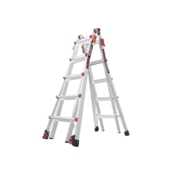 Little Giant Ladder Systems VELOCITYM22IA Escalera Multi-Posiciones de 6.7 m (22 ) para Suelos Inclinados o con Desniveles.