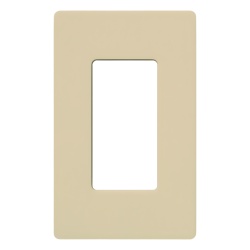 LUTRON ELECTRONICS CW1IV Placa de pared 1 espacio para atenuador (dimmer) switch o control remoto inalambrico LUTRON.