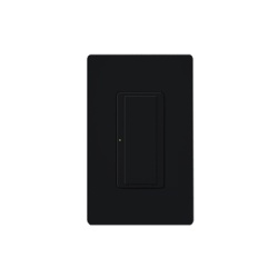 LUTRON ELECTRONICS RRD8SDVBL Switch electronico de pared Maestro de doble voltaje 120-277 V 8 A para iluminacion y motores dos hilos sin neutro control por RF para sistema RadioRA 2 color negro