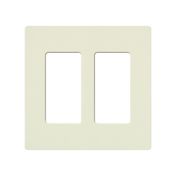 LUTRON ELECTRONICS SC2BI Tapa 2 espacio de pared color tipo galleta Satin