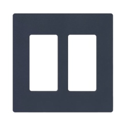 LUTRON ELECTRONICS SC2DE Tapa Color Deap Sea Satin para interruptor o dimmer Lutron 2 gang limpio y moderno