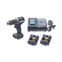 MAKITA DHP-487-YX-2B Rotomartillo/Taladro Inalambrico SIN CARBONES Broquero de 1/2" 1 700 RPM 18Va?? Torque: 40 N.m C/2 Bat. (1.5Ah) y Cargador.