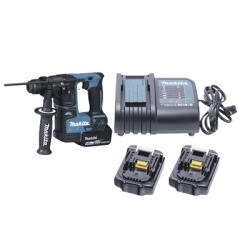 MAKITA DHR171SFE Martillo rotatorio inalambrico con Cargador y Baterias 17 mm (11/16") Motor Sin Carbones LXT de 18V