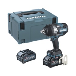MAKITA TW-001-GM-201 Llave de Impacto BL 40 V max. XGT 3/4" 4 Velocidades electricas 0 A 1900-2200-2400- 0 a 2500 ipm. Incluye 2 baterias Li-ION cargador rapido y maletin Makpac.