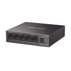 Mercusys MS105GS Switch NO Administrable / Para escritorio / Carcasa de metal / 5 puertos 10/100/1000 Mbps / Diseno Compacto / Plug and Play