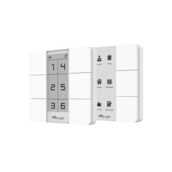 MILESIGHT WS156-915M Panel Inteligente con Botones Programables y Display Digital para Automatizacion LoRaWAN