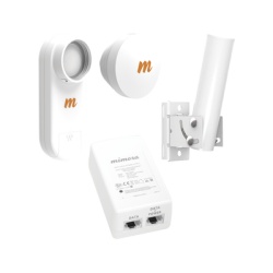 MIMOSA NETWORKS C5X-N16-PACK Kit de radios C5X rango de frecuencia extendida (4.9 a 6.4 GHz) incluye inyector POE montaje universal para tubo o poste Y una antena de 16 dBi