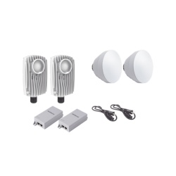 MIMOSA NETWORKS C6XPTPKIT2 Kit de 2 radios C6X con 2 antenas de (16 dBi) rango de frecuencia extendida (5.1 a 6.4 GHz) incluye inyector POE cable de alimentacion y 2 FLEXIMOUNT-XL para alineacion