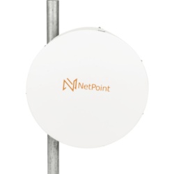 NetPoint NPUW3 Antena Parabólica / 4.9-7.2 GHz / Ganancia 34 dBi / Dual Slant 45° / 96 cm (37.8 in) / Fibra de Vidrio / Conector N-Hembra Dual