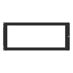 NOTIFIER DP-4A Placa de Revestimiento para Anunciadores ACM-30 / para Panel N16X / Serie INSPIRE de NOTIFIER / Color Negro