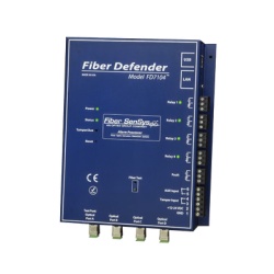 OPTEX FD7104 Sensor de Seguridad Perimetral por Fibra Optica Sensitiva / 4 zonas / 800 metros maximo por zona