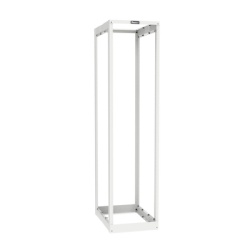 PANDUIT AR4PWH Rack de Cuatro Postes Estandar de 19" Rieles Roscados #12-24 Profundidad Ajustable de 23 a 42 in 45 Unidades de Rack Color Blanco