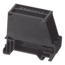PANDUIT CADIN1BL Adaptador de 1 Puerto Para Conectores Tipo Mini-Com Montaje en Riel Din Estandar de 35 mm (1.38 pulgadas) Color Negro