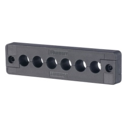 PANDUIT CEST2-A6 Pasacables de 6 Orificios en Linea 4.41" X 0.67" IP65 para Cables Terminados Color Negro