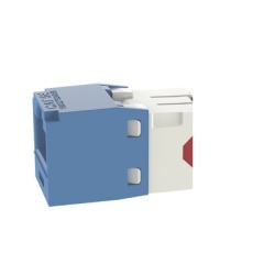 PANDUIT CJ5E88TGBU Conector Jack RJ45 Estilo TG Mini-Com Categoria 5e de 8 Posiciones y 8 Cables Color Azul