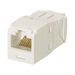 PANDUIT CJ688TGIW Conector Jack RJ45 Estilo TG Mini-Com Categoria 6 de 8 Posiciones y 8 Cables Color Blanco Mate