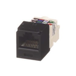 PANDUIT CJ688TPBL Conector Jack RJ45 Estilo TP Mini-Com Categoria 6 de 8 Posiciones y 8 Cables Color Negro