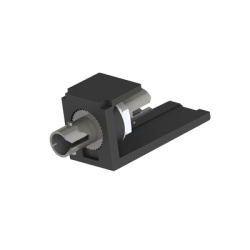 PANDUIT CMSTZBL Modulo Acoplador ST Simplex para Fibra Optica Multimodo OM3/OM4 Tipo Mini-Com Color Negro
