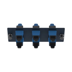 PANDUIT FAP6WBUSCZ Placa Acopladora de Fibra Optica FAP Con 6 Conectores SC Simplex (6 Fibras) Para Fibra Monomodo OS1/OS2 Color Azul