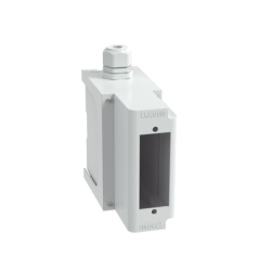 PANDUIT FDPPEIG Panel de Parcheo Modular para Fibra Optica de Instalacion en Riel DIN Estandar de 35 mm (1.38 pulgadas) Acepta Una Placa Acopladora FAP De Profundidad Extendida Color Gris
