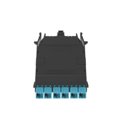 PANDUIT FHCZO-12-10U Cassette HD Flex Para 12 Fibras Multimodo OM4 de MPO a 6 Conectores LC Duplex Color Aqua