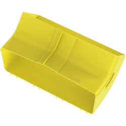 PANDUIT FRIV4512X4LYL Bajada Vertical Interior de 45º con Tapa Para uso con Canaletas 12X4 FiberRunner? Color Amarillo - Img 2