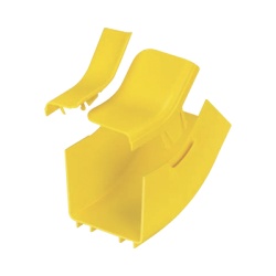 PANDUIT FRIV454X4LYL Bajada Vertical Interior de 45Âº con Tapa Para uso con Canaletas 4X4 FiberRunner? Color Amarillo