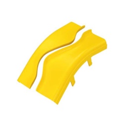 PANDUIT FROV45SC4LYL Tapa de Bajada Vertical Exterior de 45Âº Para uso con Canaletas 4X4 FiberRunner? Color Amarillo