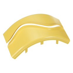PANDUIT FROVRASC6LYL Tapa de Bajada Vertical Exterior de 90º Para uso con Canaletas 6X4 FiberRunner? Color Amarillo