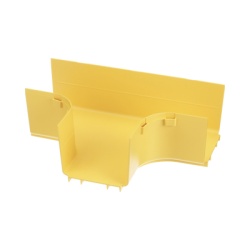 PANDUIT FRT4X4LYL Accesorio en T Horizontal Con Angulos a 90Âº Para Canaletas FiberRunner? 4X4 Color Amarillo