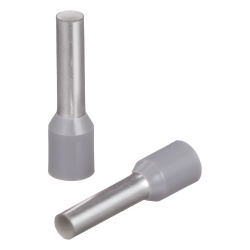 PANDUIT FSD81-12-C Ferrule Aislado para cabldes 12 AWG Pin de 12mm de Longitud Mango Color Gris Paquete 100Pz