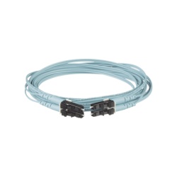 PANDUIT FX2ERLNLNSNM025 Jumper de Fibra Optica Multimodo 50/125 OM3 LC-LC Duplex OFNR (Riser) Color Aqua 25 Metros (82.02 Pies)
