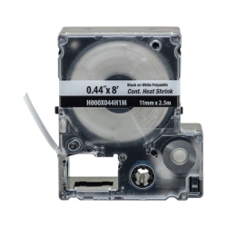 PANDUIT H000X044H1M Casete de Etiquetas de Poliolefina de Cinta Continua Tubo Termocontractil 11.2 mm (0.44 pulgadas) de Ancho y 2.4 metros (7.87 pies) de Largo Para Cables de 2 a 6.4 mm (16-10 AWG) d