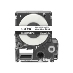 PANDUIT H000X134HPM Casete de Etiquetas de Poliolefina de Cinta Continua Tubo Termocontractil 34 mm (1.34 pulgadas) de Ancho y 2.4 metros (7.87 pies) de Largo Para Cables de 11 a 17.27 mm (4 AWG-250 M
