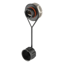 PANDUIT IAEBHC6XS Acoplador RJ45 de Uso Industrial Estilo TG Categoria 6A con Tapa Protectora Proteccion IP67