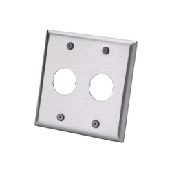 PANDUIT IAEFP2-2G Placa de Pared Doble IndustrialNet? Para 2 Conectores Industriales de Acero Inoxidable