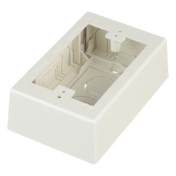 PANDUIT JBX3510IW-A Caja de Pared Superficial Uso Universal con Placas de Pared con Cinta Adhesiva Color Blanco Mate