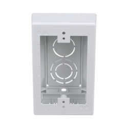 PANDUIT JBX3510WH-A Caja de Pared Superficial Uso Universal con Placas de Pared con Cinta Adhesiva Color Blanco