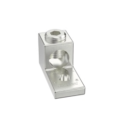 PANDUIT LAMA2/0-14-L Terminal tipo Lengueta Recta de Aluminio con Agujero 1/4" y Barril para Cable #14 - 2/0 AWG