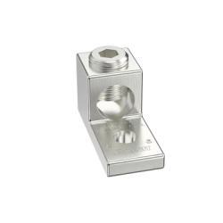 PANDUIT LAMA2/0-14-QY Terminal tipo Lengueta Recta de Aluminio con Agujero 1/4" y Barril para Cable #14 - 2/0 AWG