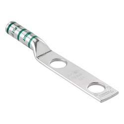 PANDUIT LCC6-12-L Zapata de compresion LCC6-12W-L para cal. 6 Awg Doble barreno para tornillo prisionero de 1/2 Espaciado de orificio 44.5mm 1 Pz