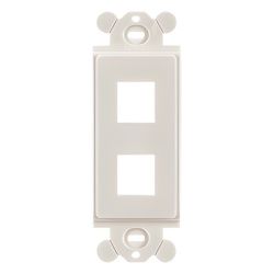 PANDUIT NK2RMFIW Marco de Modulo Duplex Para Placas Frontales Estandar GFCI Acepta 2 Modulos Keystone Color Blanco Mate