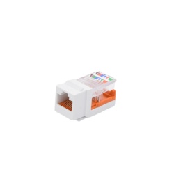 PANDUIT NK5E88MWHY Conector Jack Estilo Leadframe Tipo Keystone Categoria 5e de 8 Posiciones y 8 Cables Color Blanco