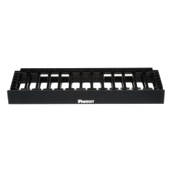 PANDUIT NMF1 Organizador de Cables Horizontal NetManager de Alta Densidad Sencillo (Solo Frontal) Para Rack de 19in 1UR