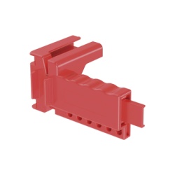 PANDUIT PSL-BV1 Dispositivo de Bloqueo LOTO para Valvulas de Bola para Diametros de Tuberia de 1/4" a 1" y Longitud de Mango Hasta 7.5" Color Rojo