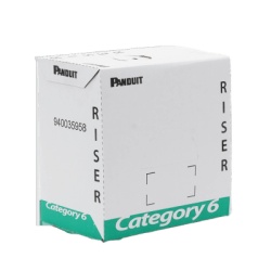 PANDUIT PUR6C04BU-F Bobina de Cable UTP Categoria 6 de Alto Rendimiento (+350 MHz) 23 AWG PVC (CMR Riser) Bobina de 305 Metros (1000 Pies) Color Azul
