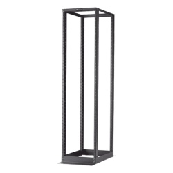 PANDUIT R4P23 Rack de Cuatro Postes Estandar de 19" Rieles Numerados y Roscados #12-24 Profundidad Maxima de 23 in 45 Unidades de Rack Color Negro